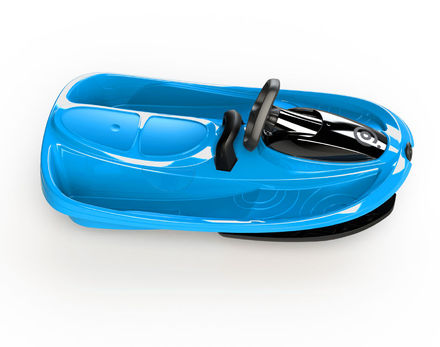 Sněhový bob Plastkon Řiditelný bob Stratos elektricky modrý