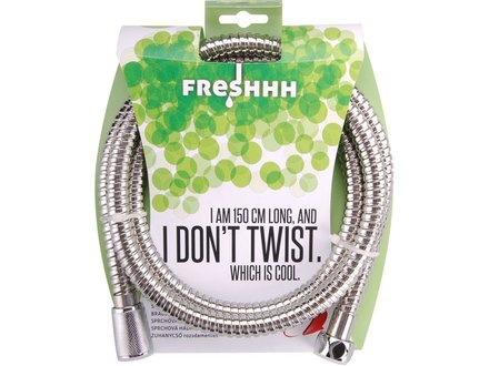 Hadice sprchová Freshhh (830244) hadice sprchová, nerez, 150cm, dvouzámková, chrom (1)