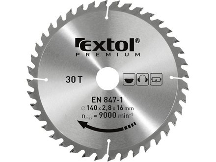 Kotouč pilový Extol Premium (8803235) s SK plátky, 210x2,6x25,4mm, 48T, šířka SK plátků 3,2mm