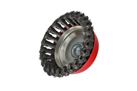 Kartáč drátěný Faster Tool 2639GX Kartáč drátěný čelní copánkový ocelový, závit M14 100 25 (1)