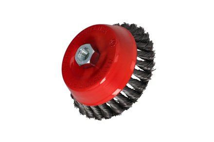 Kartáč drátěný Faster Tool 2639GX Kartáč drátěný čelní copánkový ocelový, závit M14 100 25 (2)