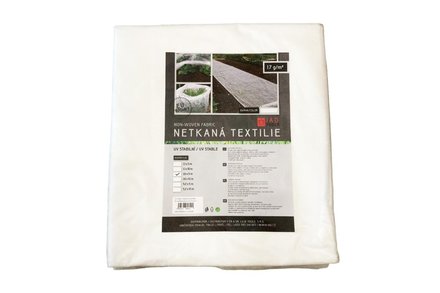 Textilie netkaná J.A.D. Tools 145561 Textilie netkaná, 1,6 x 5 m, 17 g/m2, bílá (1)
