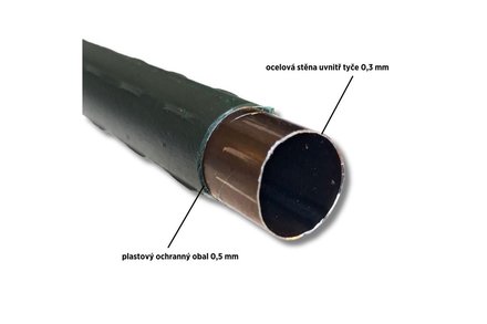 Tyč zahradní Euro nářadí 145656Q Tyč zahradní poplastovaná, 180 cm x 11 mm, Garden SB (1)