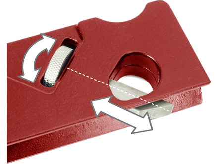 Hoblík na srážení hran Fortum 4752104, 2nožové profily (45 - R3mm/1/8) (2)