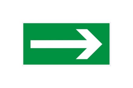 Tabulka doplňková EURO nářadí 40701110 Tabulka doplňková - samolepka Směr k východu, 200 x 100 mm