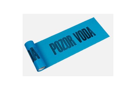 Páska výstražná EURO nářadí 138891 Fólie výstražná POZOR VODA, 300 mm / 70 µm, 100 m, modrá