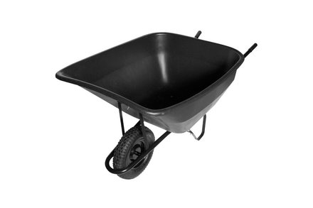 Hospodářské kolečko EURO nářadí 139212 Kolečko hospodářské nafukovací, 180 l, plastová korba