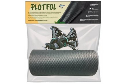 Fólie EURO nářadí 125610 Fólie LDPE 1,4 x 10 m, š. 25 cm, 20 ks hřebíků, odl. nůž (1)