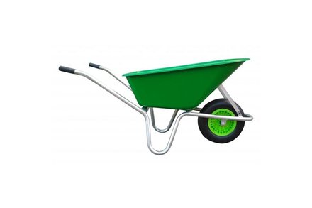 Zahradní kolečko EURO nářadí 139235 Kolečko zahradní LIVEX, 100 l, pozinkovaný rám, světle zelené
