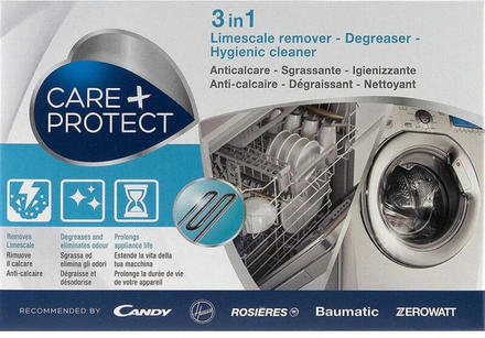 Odstraňovač vodního kamene a odmašťovač pro pračky a myčky nádobí Candy CPP1250DW 3v1 (12sáčků na rok)