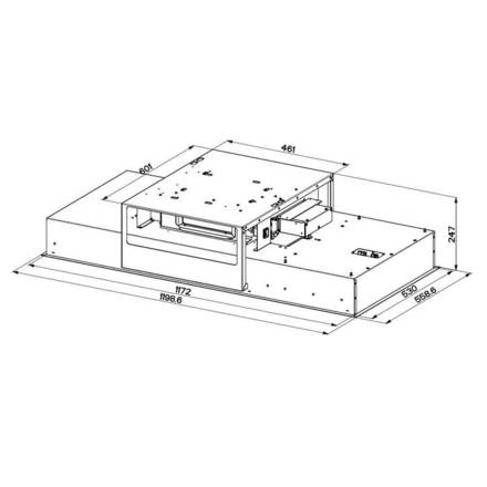 Stropní digestoř s čističkou vzduchu Faber AIR HUB HEAVEN LIGHT PRO X KL A120 (1)