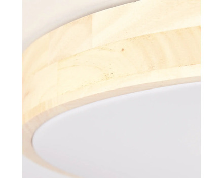 Stropní svítidlo Brilliant Brelight Slimline (G80570A75) d500, 36W, 4150lm, DO, dřevo (1)