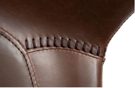 Moderní jídelní židle DAN-FORM HYPE imitace kůže hnědá (7)