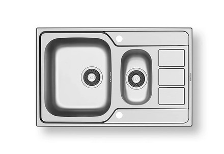 Nerezový kuchyňský dřez Pyramis ATHENA EXTRA (70x50) 1 1/2B 1D (107163901)