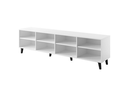 Televizní stolek Halmar ETNA bílá mat/ bílá mat (3 karton) (1)