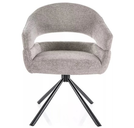 Moderní jídelní židle Signal Borgo Raven, barva šedá 07