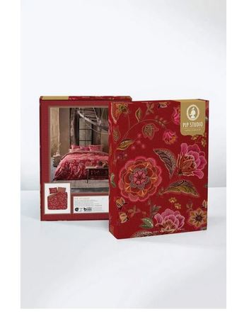 Luxusní ložní povlečení PIP Studio Matata Red 140x200+70x90 dárkový box (1)