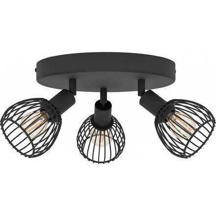Stropní bodové svítidlo Eglo 901041 SONNINO 3xE14, černá