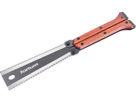 Pila ruční Fortum 4772120 zavírací/kapesní dvoubřitá, 300mm s dřevěnou rukojetí