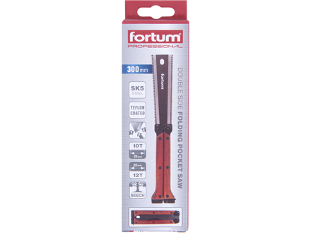 Pila ruční Fortum 4772120 zavírací/kapesní dvoubřitá, 300mm s dřevěnou rukojetí (3)