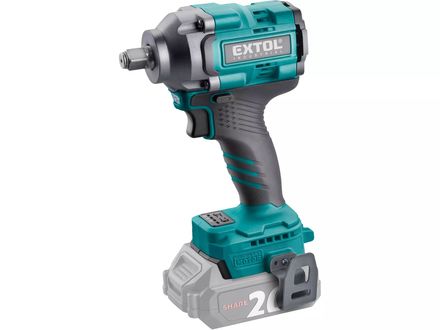 Aku rázový utahovák Extol Industrial  8791815 1/2" aku SHARE20V, 500Nm, BRUSHLESS, bez baterie a nabíječky