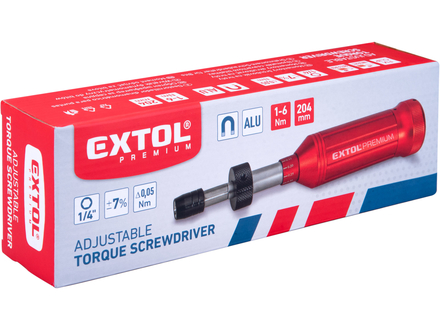 Šroubovák momentový Extol Premium 8825301 na hroty, 1/4", 1-6Nm (5)