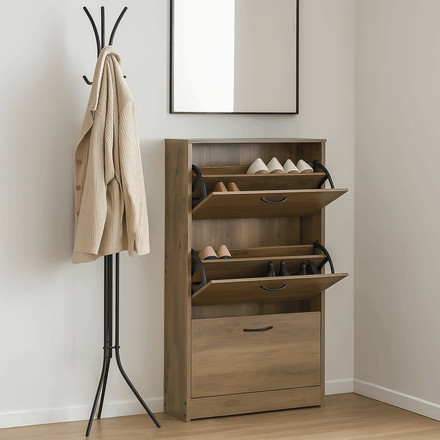 Botník Autronic Botník, mdf, hnědá, ABO-G1016 ELM (ABO-G1016 ELM) (1)