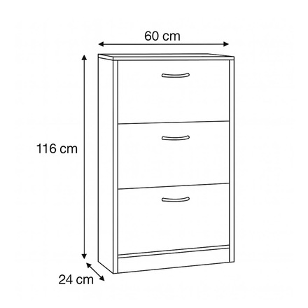 Botník Autronic Botník, mdf, bílá, ABO-G1016 WT (ABO-G1016 WT) (3)