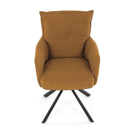 Moderní jídelní židle Autronic Jídelní židle, žlutá, manšestrová látka, HC-X1128 YEL2 (HC-X1128 YEL2) (13)