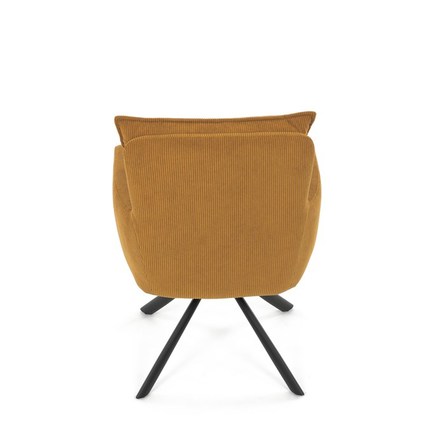 Moderní jídelní židle Autronic Jídelní židle, žlutá, manšestrová látka, HC-X1128 YEL2 (HC-X1128 YEL2) (19)