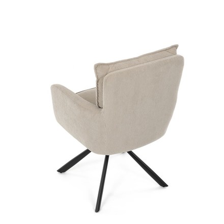 Moderní jídelní židle Autronic Jídelní židle, béžová, manšestrová látka, HC-X1128 LAN2 (HC-X1128 LAN2) (18)