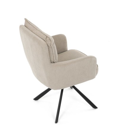 Moderní jídelní židle Autronic Jídelní židle, béžová, manšestrová látka, HC-X1128 LAN2 (HC-X1128 LAN2) (21)