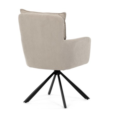 Moderní jídelní židle Autronic Jídelní židle, béžová, manšestrová látka, HC-X1128 LAN2 (HC-X1128 LAN2) (8)