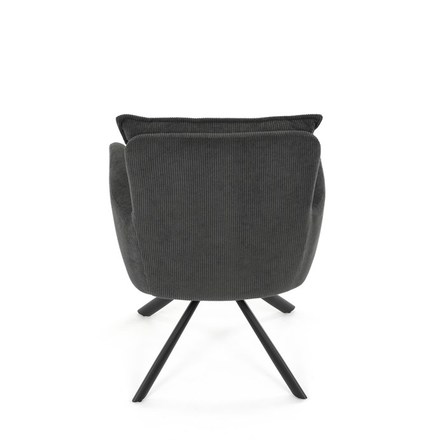 Moderní jídelní židle Autronic Jídelní židle, šedá, manšestrová látka, HC-X1128 GREY2 (HC-X1128 GREY2) (19)