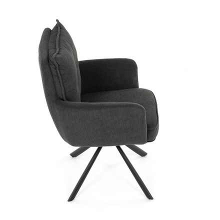 Moderní jídelní židle Autronic Jídelní židle, šedá, manšestrová látka, HC-X1128 GREY2 (HC-X1128 GREY2) (22)