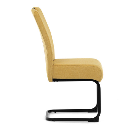 Moderní jídelní židle Autronic Jídelní židle, žlutá, látka, DCL-E2008 YEL2 (DCL-E2008 YEL2) (10)