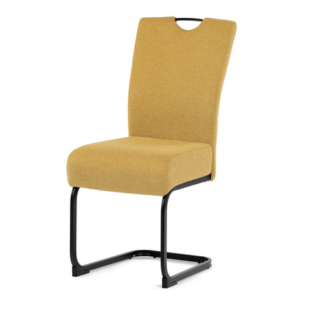 Moderní jídelní židle Autronic Jídelní židle, žlutá, látka, DCL-E2008 YEL2 (DCL-E2008 YEL2) (2)