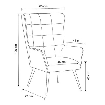 Relaxační křeslo Autronic Relaxační křeslo, modrá AK-315 BLUE2 (AK-315 BLUE2) (26)