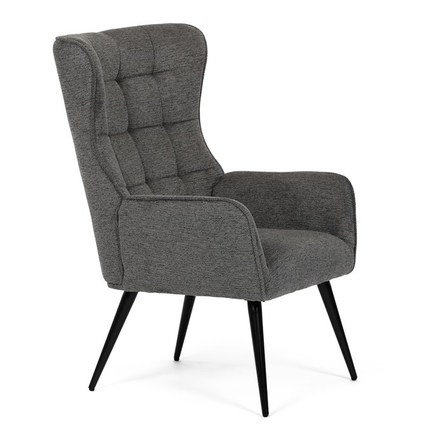 Křeslo Autronic Křeslo ušák, šedá AK-315 GREY2 (AK-315 GREY2) (12)