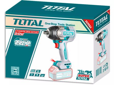 Aku rázový utahovák Total TIWLI20851 1/2", brushless, 850Nm, 20 V Li-ion, bez baterie a nabíječky, industrial (2)
