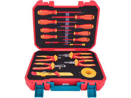 Sada elektrikářského nářadí Total THKITH1601 Sada elektrikářského nářadí, 16ks, 1000V, VDE