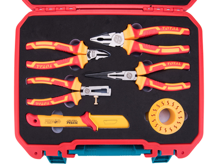 Sada elektrikářského nářadí Total THKITH1601 Sada elektrikářského nářadí, 16ks, 1000V, VDE (1)