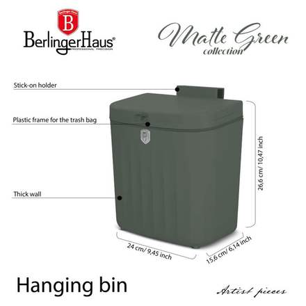 Odpadkový koš Berlingerhaus BH-8889 závěsný 7 l Matte Green Collection (3)
