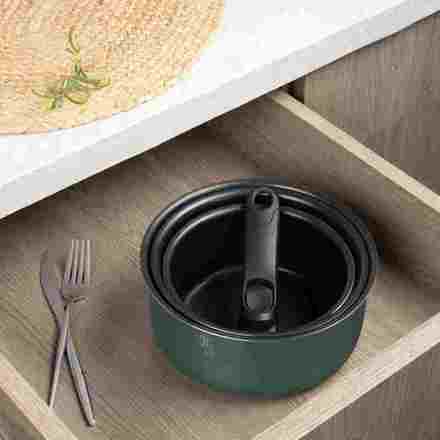 Sada nádobí s titanovým povrchem Berlingerhaus BH-8423 13 ks Matte Green Collection (3)