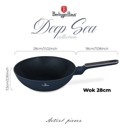 Pánev Wok s titanovým povrchem Berlingerhaus BH-8372 28 cm Deep Sea Collection (9)