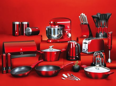 Sada nádobí s mramorovým povrchem Berlingerhaus BH-1226 15 ks Burgundy Metallic Line (18)