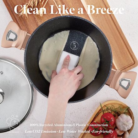 Sada nádobí s mramorovým povrchem Berlingerhaus BH-1224 15 ks Rosegold Metallic Line (3)