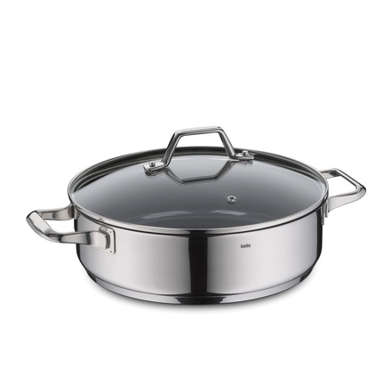 Pánev Kela KL-11586 servírovací s poklicí Lucca nerez 28x8,5 cm 4l