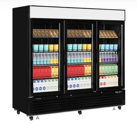 Chladicí skříň prosklené dveře Tefcold LGC7500B (1)