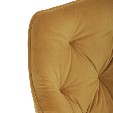 Moderní jídelní židle Autronic Jídelní židle, žlutá, sametová látka (DCH-421 YEL4) (11)